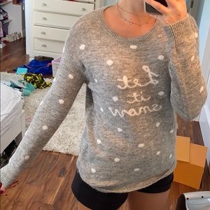 LOGG let it snow comfortable sweater